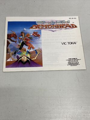 NES CLASH AT DEMONHEAD MANUAL ONLY No Game Nice