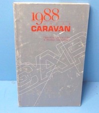 88 1988 Dodge Caravan owners manual