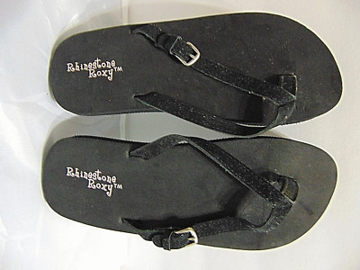 black roxy flip flops