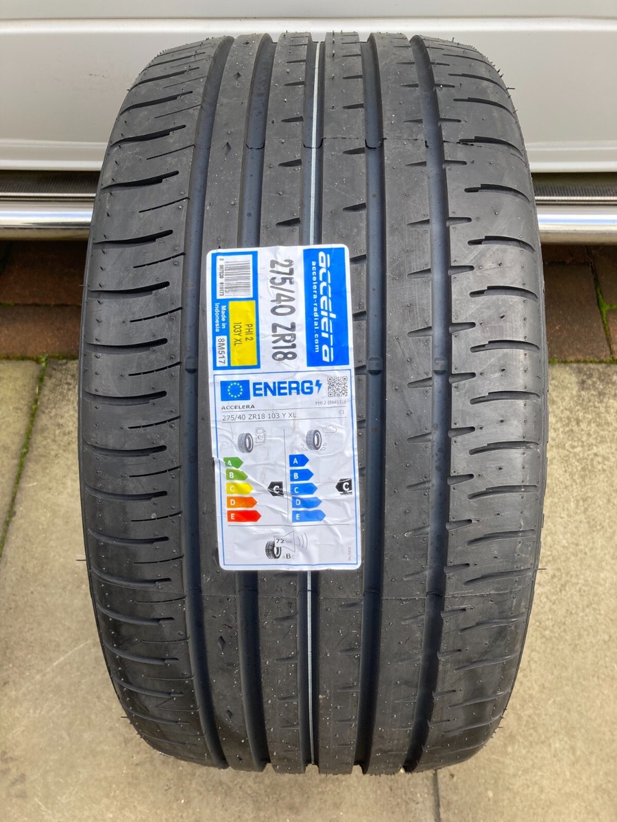2 x 275/40ZR18 103Y XL ACCELERA EXTRA LOAD 275 40 18 TYRES