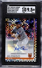 Pete Alonso 2019 Topps Chrome Update Xfractor Rookie Autograph 84/125 SGC 9.5 10