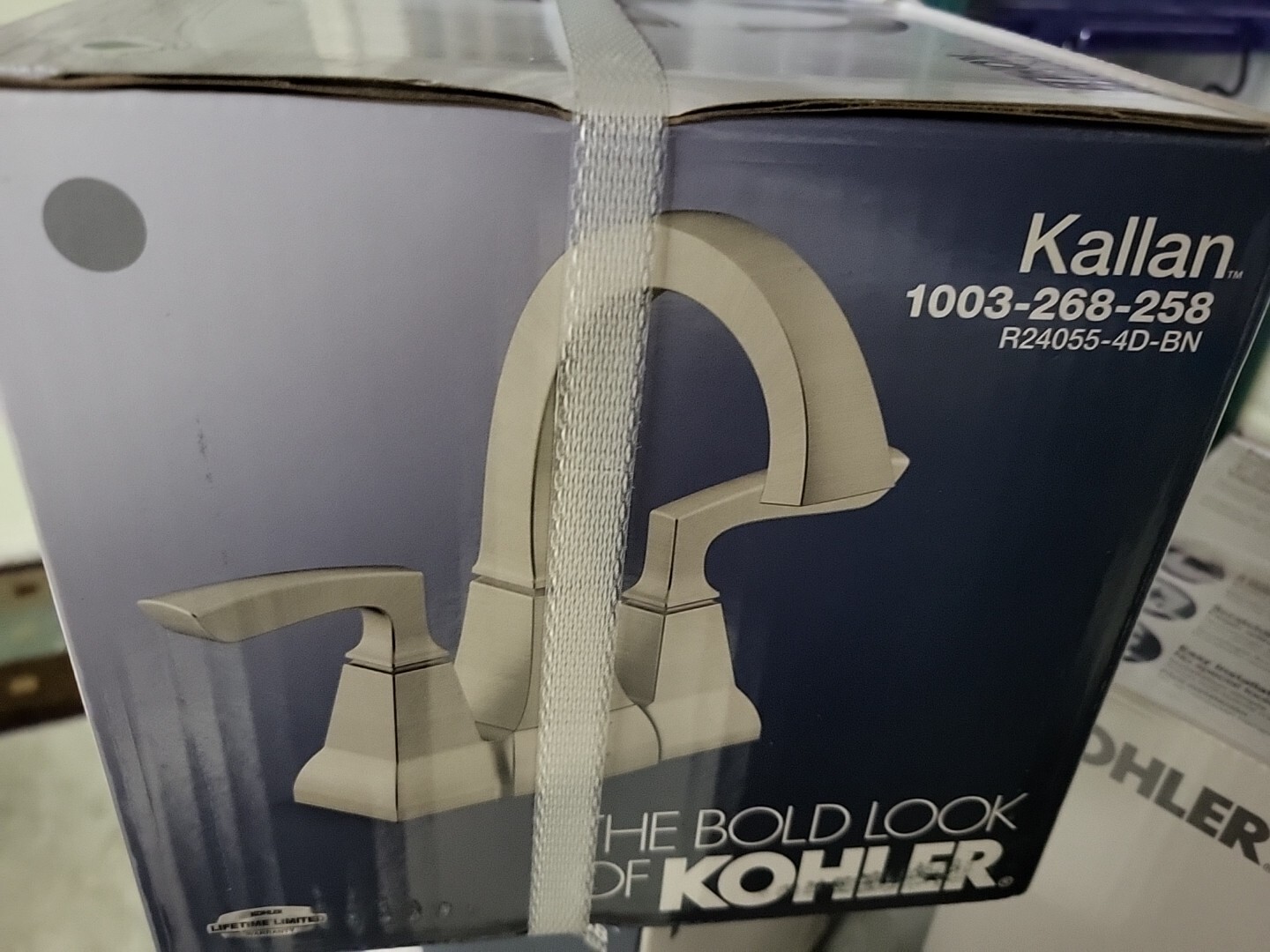 Kohler Kallan 4 In. Centerset 2handle Bathroom Faucet in Brushed