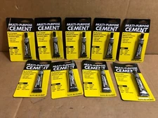 Multi-Purpose Cement 0.5oz tube All Purpose Adhesive Glue Household Repairs 9pk