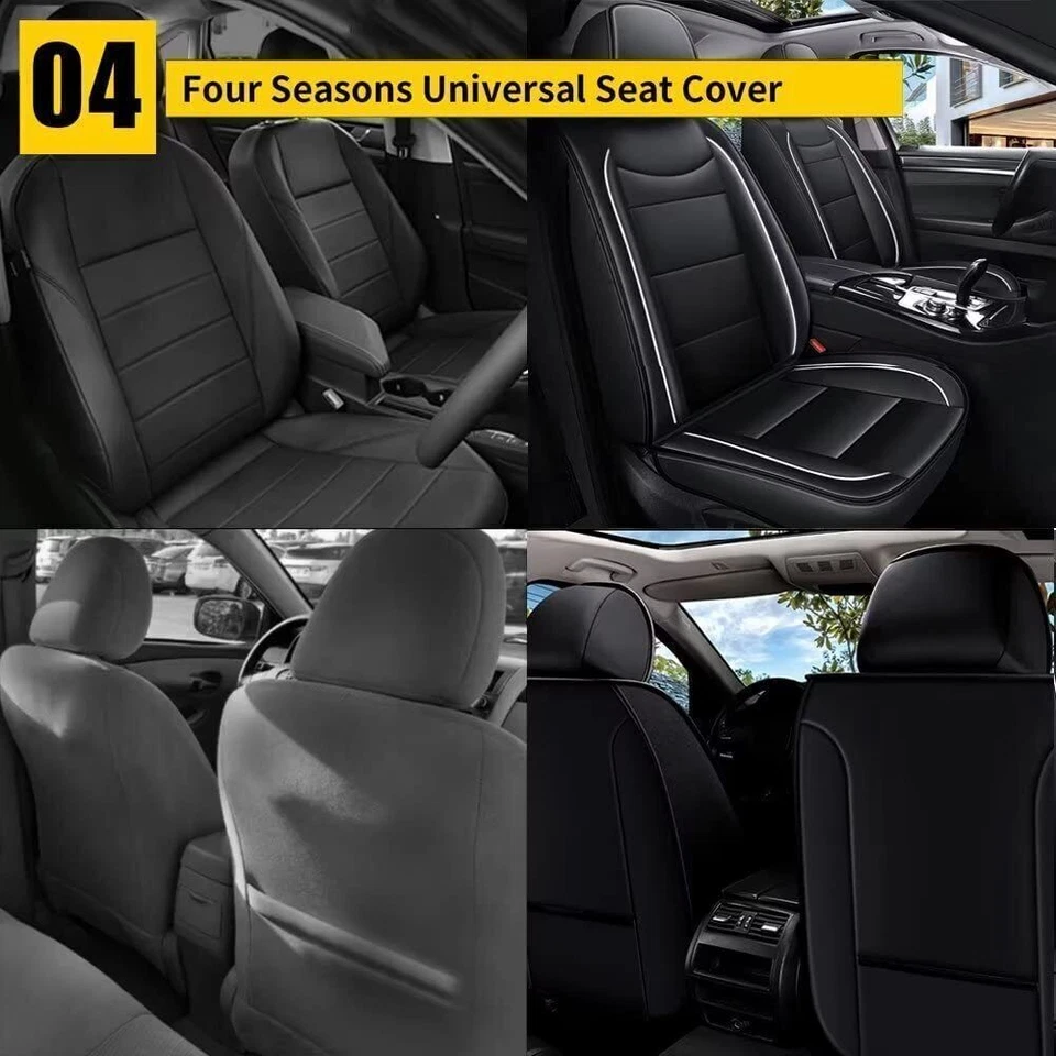 For Mazda 6 2007-2021 Faux Leather Car 2-Seat Covers Front Cushion Pad Pretector Foto 4 de 4