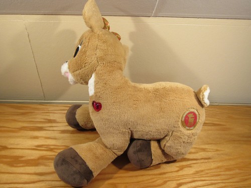 LARGE 21" BABW Clarice Build A Bear Giant 50th Gold Rudolph Stuffed Plush RARE - Picture 2 of 10