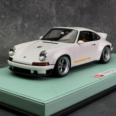 1:18 Porsche 911 964 Singer DLS Pearl White Resin Car Model Make