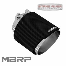 Mbrp 3 Inlet 5 Outlet 6 Long Carbon Fiber Round Angle Cut Exhaust Tip T5184cf