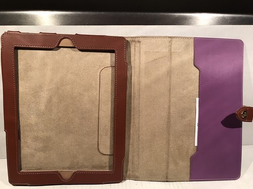Griffin Back Bay Folio for iPad 3rd & 4th Generation + iPad 2 Lavender & Brown - Picture 12 of 15