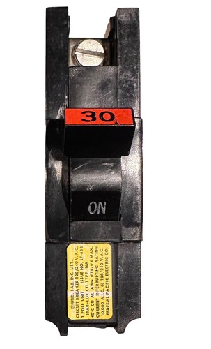 1- FEDERAL PACIFIC FPE NA30 STAB-LOK BREAKER NA130 THICK 30 AMP 1 POLE - Picture 5 of 5
