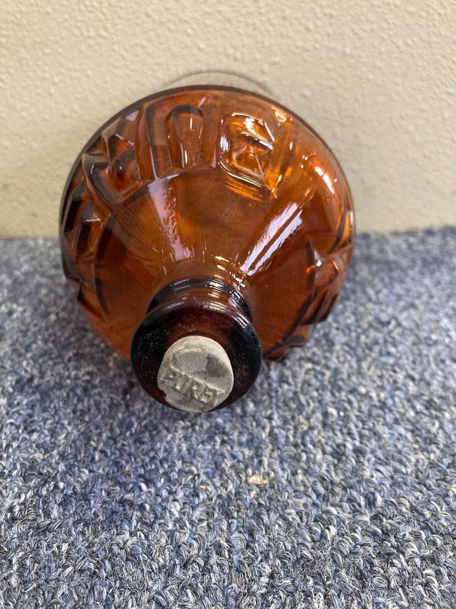 Very Rare 1930's Hazel-Atlas Glass Company Purex Amber Brown Glass