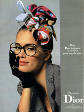 publicité Advertising  1022  1988 les de vue  lunettes  Dior