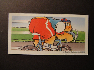 QUAKER OATS SUGAR PUFFS HONEY MONSTER CRAZY GAMES KARTEN 1982 #8 CYCLING