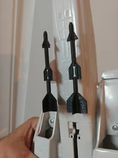 Gi Joe Skystriker 1983 Front missile set of 2 ARAH Custom Part 3d printed