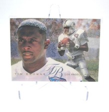 Vtg 1995 Flair Preview Tim Brown Football Card (F5) 16 of 30
