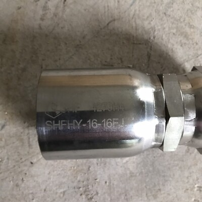 #ad SHF HY Series Stainless Hydraulic Hose End SHFHY 16 16FJ 1” Hos 1” FM Swivel JIC $69.99