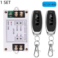 1 12V Car Power Battery Disconnect Cut Off Switch W/2 Wireless Remote Control