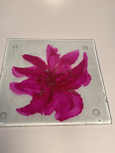 Cheese Tray, Cutting Board, Jewelry Tray, Glass Tray 8x8 - Picture 2 of 4