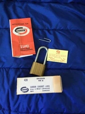 Corbin Sesamee Keyless Padlock Cabinet Lock New w Change Pin and Instructions