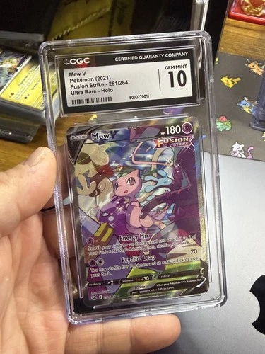 Mew V 251/264 CGC 10 2021 Ultra Rare Fusion Strike