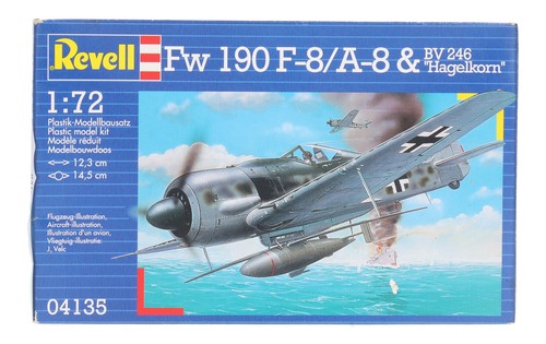 04135 Revell escala 1:72 Fw 190 F-8/A-8 y Bv 246 'Hagelkorn' (usado) | Zustand: Used