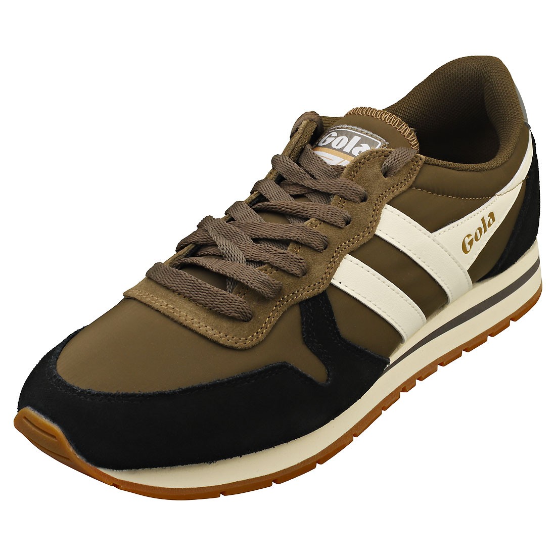 Gola Daytona Chute Mens Fashion Sneakers in Khaki Black - 8  display picture 1