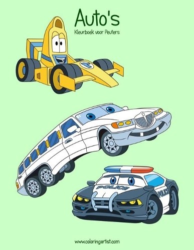 Nick Snels Auto's Kleurboek voor Peuters 1 (Paperback) Auto's Voor Peuters