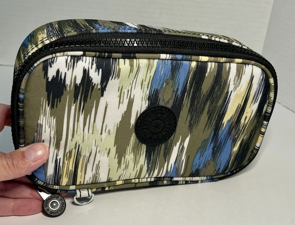 Estuche de 50 bolígrafos Kipling caja de accesorios cosméticos nailon camuflaje multi Foto 2 de 4