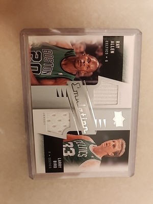 2008-09 Upper Deck Emulation E-AB Larry Bird Ray Allen Dual GU Jersey