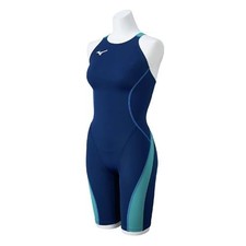  Mizuno Swim Competitive Swimsuit GX/SONIC STREAM Half Suit Lace Open Back 
