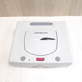 Sega Saturn Console boxed with 1 controller, 3 games & cables Japan White system