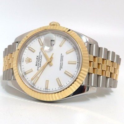 Rolex Datejust 41 White Dial Solid 18kt Yellow Gold & Stainless Steel 126333