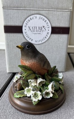 Marjolein Bastin Robin Figurine Nature s Journey Demdaco 2010 Dogwood Rare