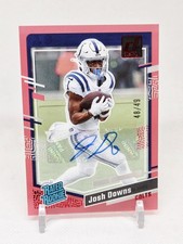 2023 Clearly Donruss - Rated Rookie Autographs Red 71 Josh Downs RC 48/49 Colts