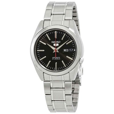 Seiko Series 5 Automatic Black Dial Men's Watch SNKL45