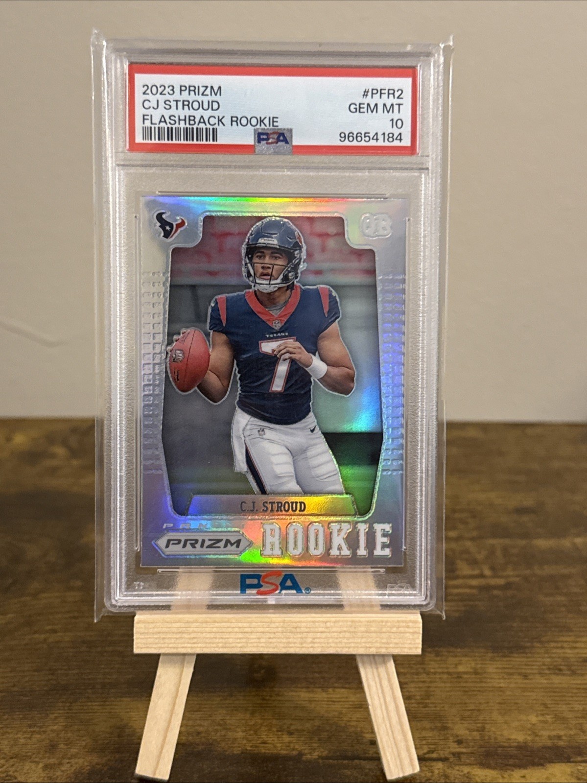 🔥2023 Panini Prizm Football #PFR-2 C.J. Stroud ROOKIE Flashback Silver PSA 10🔥