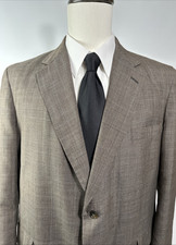 Brooks Brothers Vintage Glen Plaid Sport Coat Gray 2 Button Single Vent 42R Est