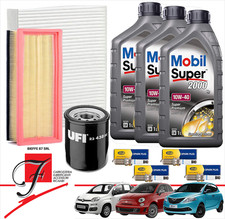 KIT TAGLIANDO + 4 CANDELE FIAT 500 PANDA 169 312 - 1.2 BENZINA 44 51 KW