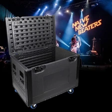 Hard Road Case Utility Locatable Storage Box Truck Transport Case w/Wheels