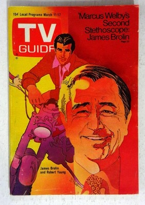 TV Guide 3/11/1972 James Brolin-Marcus Welby-NO LABEL