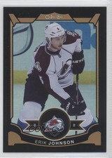 2015-16 O-Pee-Chee Rainbow Foil Black 45/100 Erik Johnson #458 0c3