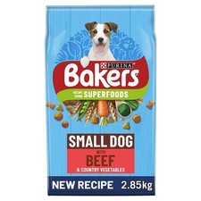 Bakers Complete Small Dog BEEF & Vegetables - 2.85KG - Dry Dog Food