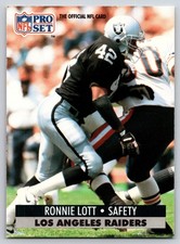 1991 Pro Set Ronnie Lott #546 Los Angeles Raiders HOF Vintage LP