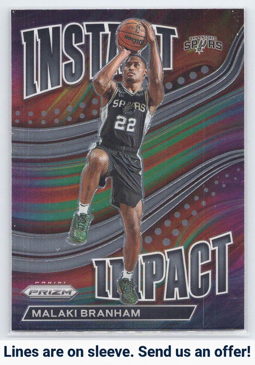 Malaki Branham 2022-23 Panini Prizm Instant Impact San Antonio Spurs