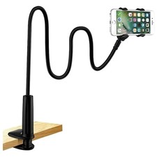 Versatile Flexible Gooseneck Phone Holder - Adjustable Stand for Bed & Desk Use