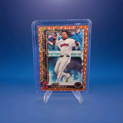 2025 Topps Holiday - Jose Ramirez #H195 Gold Holiday Lights
