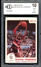 Mychal Thompson Card 1985-86 Star #109 BGS BCCG 10