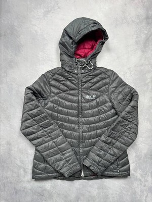 Jack Wolfskin Women's Micro Puffer Jacket Black&Pink sz M Outdoor