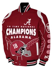 Alabama Crimson Tide Franchise Club Commemorative Twill Jacket - Crimson
