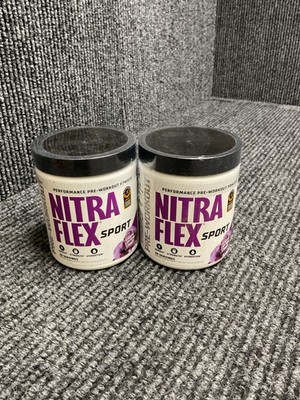 Nitraflex Sport Grape Cotton Candy Pre-Workout Powder Deal of 2 expire: 08/2027