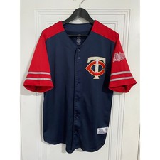 Minnesota Twins Blue Baseball Jersey Men's Size Large